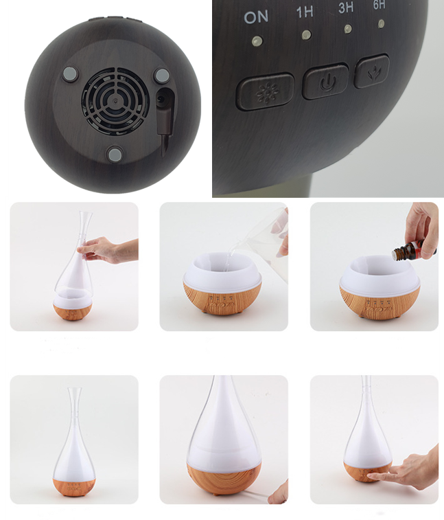 Aroma Diffusser Humidifier With Color Changing LED Light USB Humidifier
