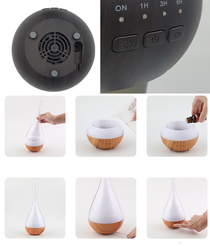 Aroma Diffusser Humidifier With Color Changing LED Light USB Humidifier