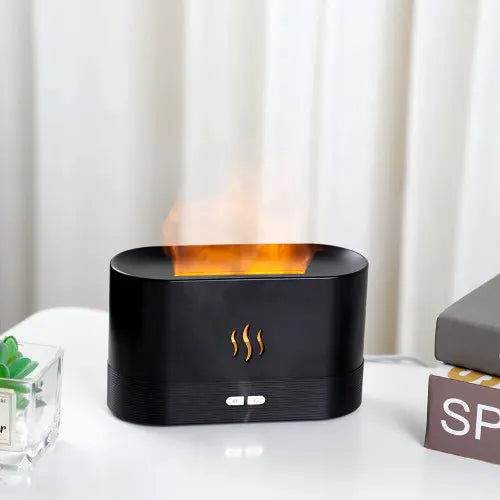 Aromatherapy Flame Diffuser - Black