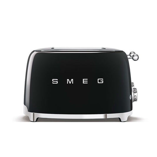 Smeg 4 Slice Glossy Black 50's Retro Style Toaster