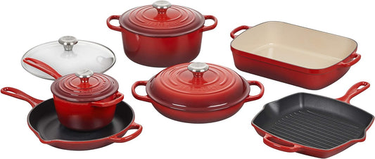 Le Creuset Signature Enameled Cast-Iron Cookware Set, 10-Piece