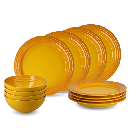 Le Creuset Set of 12 Vancouver Dinnerware
