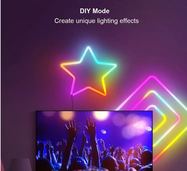 AuraSync RGB LED 5m Rope Strip Lights - Set of 2