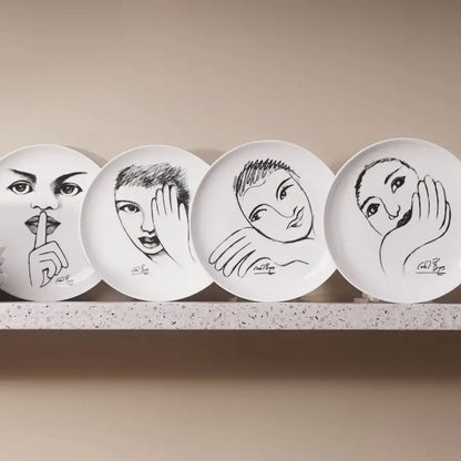 Carrol Boyes Sketchbook Mix SIDE PLATE SET OF 4